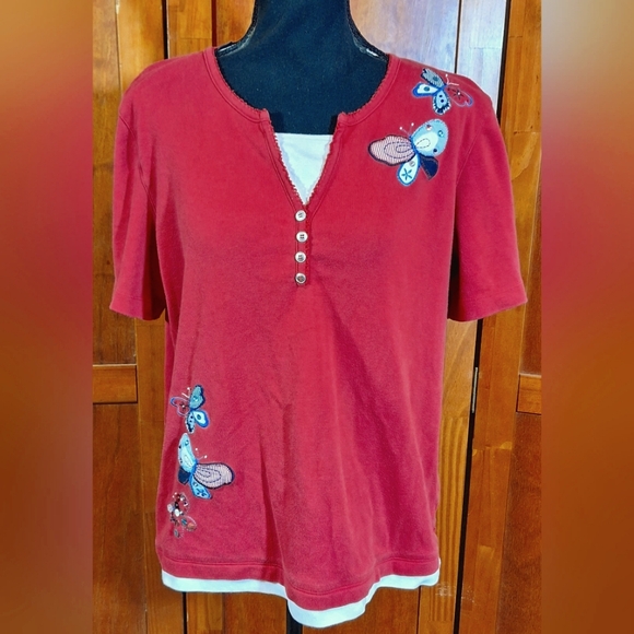 Alfred Dunner Tops - ALFRED DUNNER t-shirt Size M